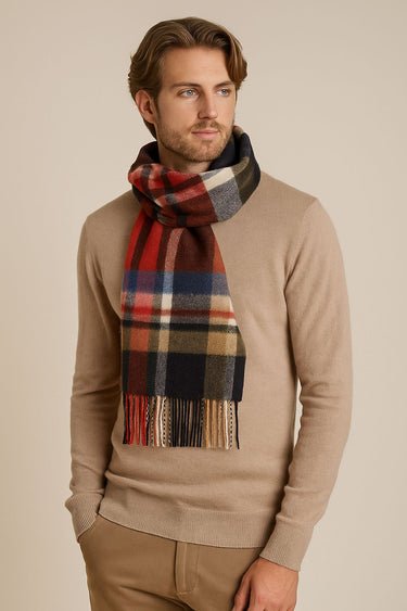 Joshua Ellis - Modern Tartan & Plaid Cashmere Scarf Aldwark